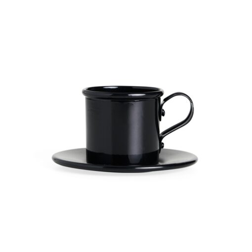 Xícara Personalizado Alumínio 100Ml - Preto | Brindes Brasil