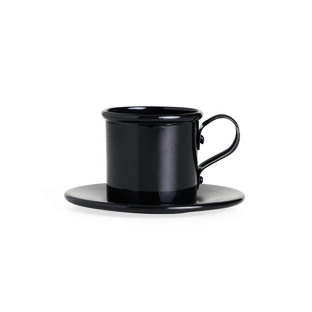 XÍCARA 100ML COM PIRES EM ALUMÍNIO SPX-14947 NA COR PRETO