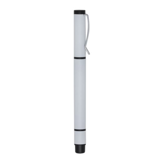 CANETA PLÁSTICA C/ MARCA TEXTO  SPX-M3000-BCO NA COR BRANCO