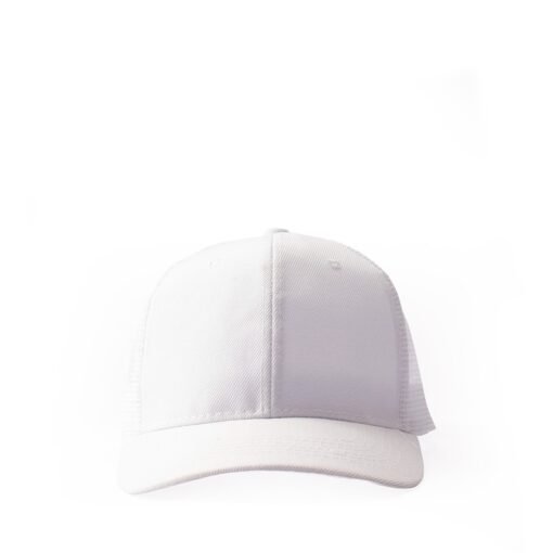 BONÉ POLIÉSTER ABA CURVA COM TELA SPX-18986 NA COR BRANCO