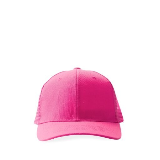 BONÉ POLIÉSTER ABA CURVA COM TELA SPX-18986 NA COR ROSA
