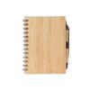 CADERNETA ECOLÓGICA COM CANETA SPX-15279-BMB NA COR BAMBU
