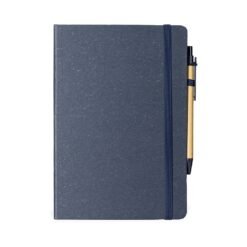 CADERNETA FIBRA DE ARROZ COM CANETA SPX-08290-AZU NA COR AZUL