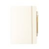 CADERNETA FIBRA DE ARROZ COM CANETA SPX-08290 NA COR BRANCO