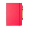CADERNETA FIBRA DE ARROZ COM CANETA SPX-08290 NA COR VERMELHO
