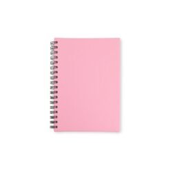 CADERNO CAPA EMBORRACHADA SPX-13708 NA COR ROSA