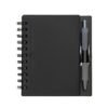 CADERNO PLÁSTICO COM CANETA SPX-11193-PRE/FOS NA COR PRETO