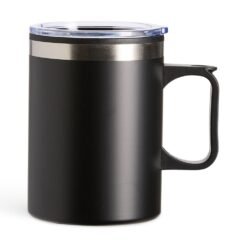 CANECA PLÁSTICA 375ML SPX-19015 NA COR PRETO