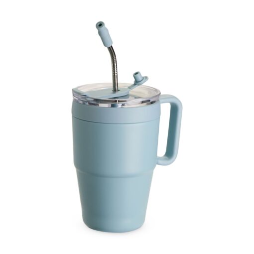 Caneca Para Brindes Térmica 600Ml na cor azul