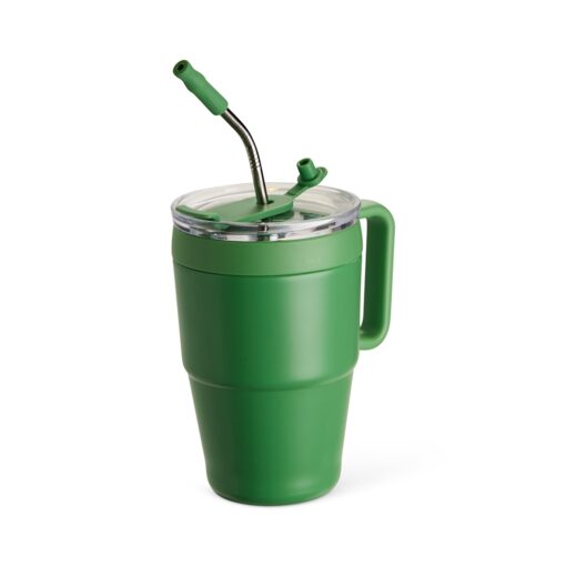 Caneca Com Logo Térmica 600Ml na cor verde