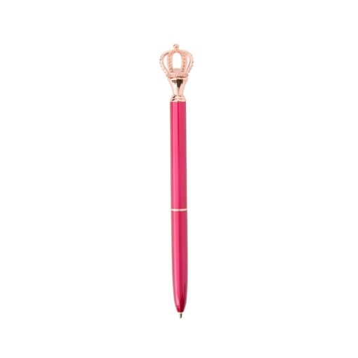 CANETA METAL COROA SPX-08174 NA COR ROSA