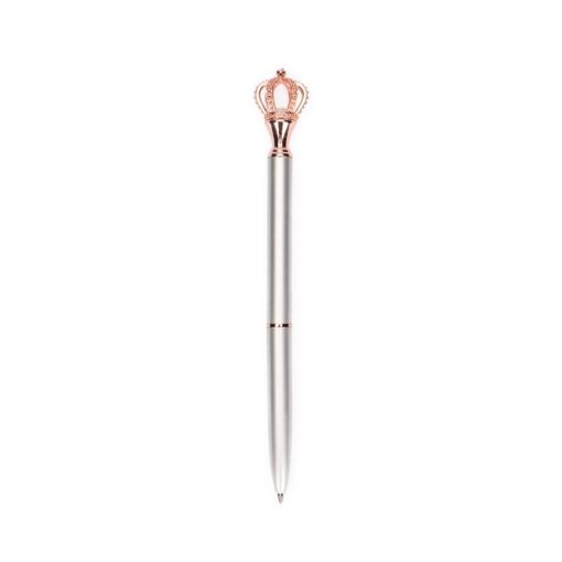 CANETA METAL COROA SPX-08174 NA COR PRATA