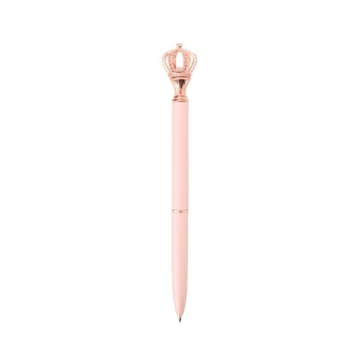 CANETA METAL COROA SPX-08174 NA COR ROSA
