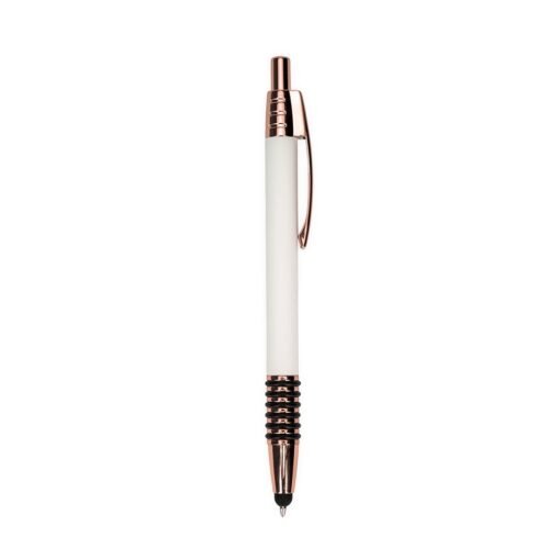 CANETA METAL TOUCH SPX-08136A NA COR BRANCO