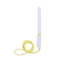 CANETA PLÁSTICA COM CORDÃO SPX-01092 NA COR BRANCO