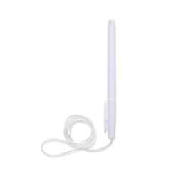 CANETA PLÁSTICA COM CORDÃO SPX-01092 NA COR BRANCO