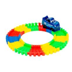 CARRINHO DE BRINQUEDO COM PISTA SPX-P@BRINQ04 NA COR AMARELO