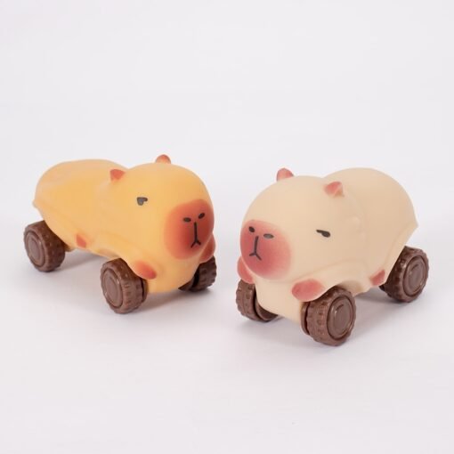 CARRO CAPIVARA ANTIESTRESSE SPX-P@BRINQ61 NA COR AMARELO