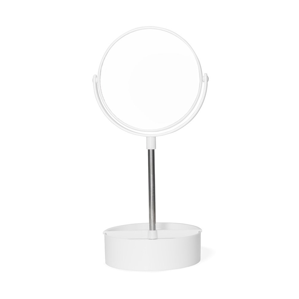 ESPELHO DE MESA PLÁSTICO SPX-18985 NA COR BRANCO