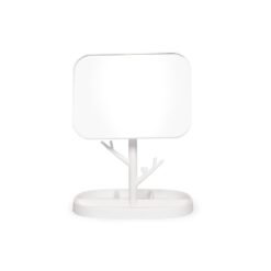 ESPELHO DE MESA PLÁSTICO SPX-18983 NA COR BRANCO
