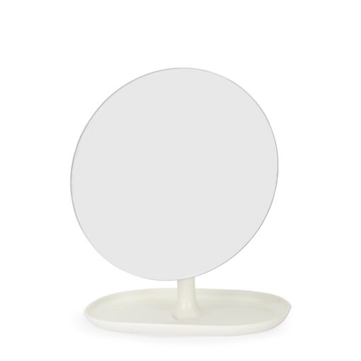 Espelho De Mesa Plástico | Brinde Personalizado na cor branco