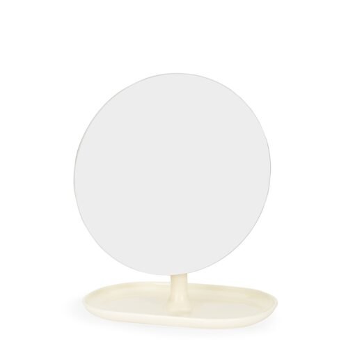 ESPELHO DE MESA PLÁSTICO SPX-18982 NA COR BRANCO