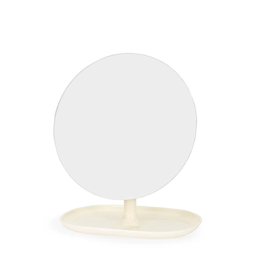 ESPELHO DE MESA PLÁSTICO SPX-18982 NA COR BRANCO