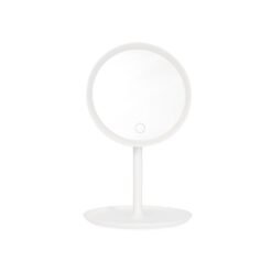 ESPELHO DE MESA PLÁSTICO COM LED SPX-18981 NA COR BRANCO