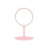 ESPELHO DE MESA PLÁSTICO COM LED SPX-18981-ROS NA COR ROSA