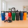 COPO TÉRMICO 600ML SPX-08340-PRE NA COR PRETO