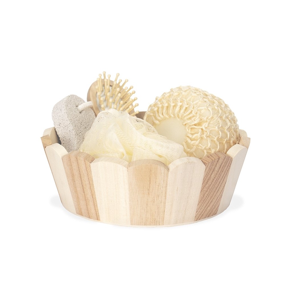 KIT BANHO 4 PEÇAS SPX-15271 NA COR BAMBU