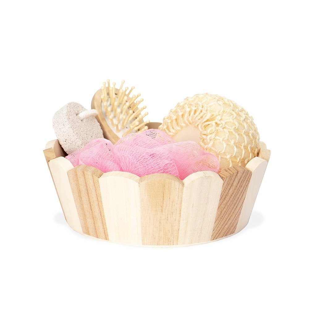 KIT BANHO 4 PEÇAS SPX-15271 NA COR BAMBU