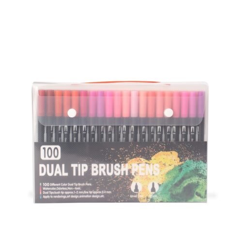 KIT CANETINHAS PONTA DUPLA 100 CORES SPX-08332B-100 NA COR COLORIDO