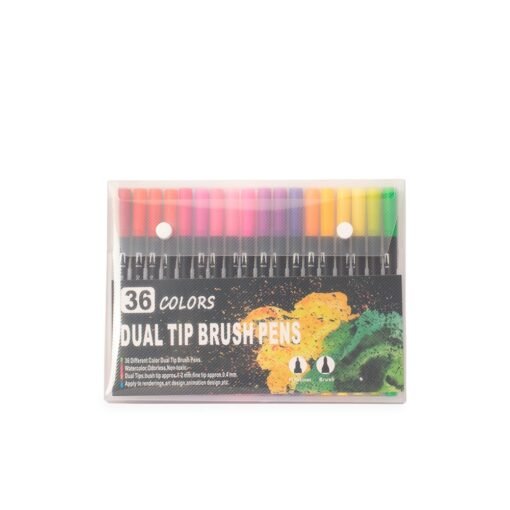 KIT CANETINHAS PONTA DUPLA 36 CORES  SPX-08332B-36 NA COR COLORIDO