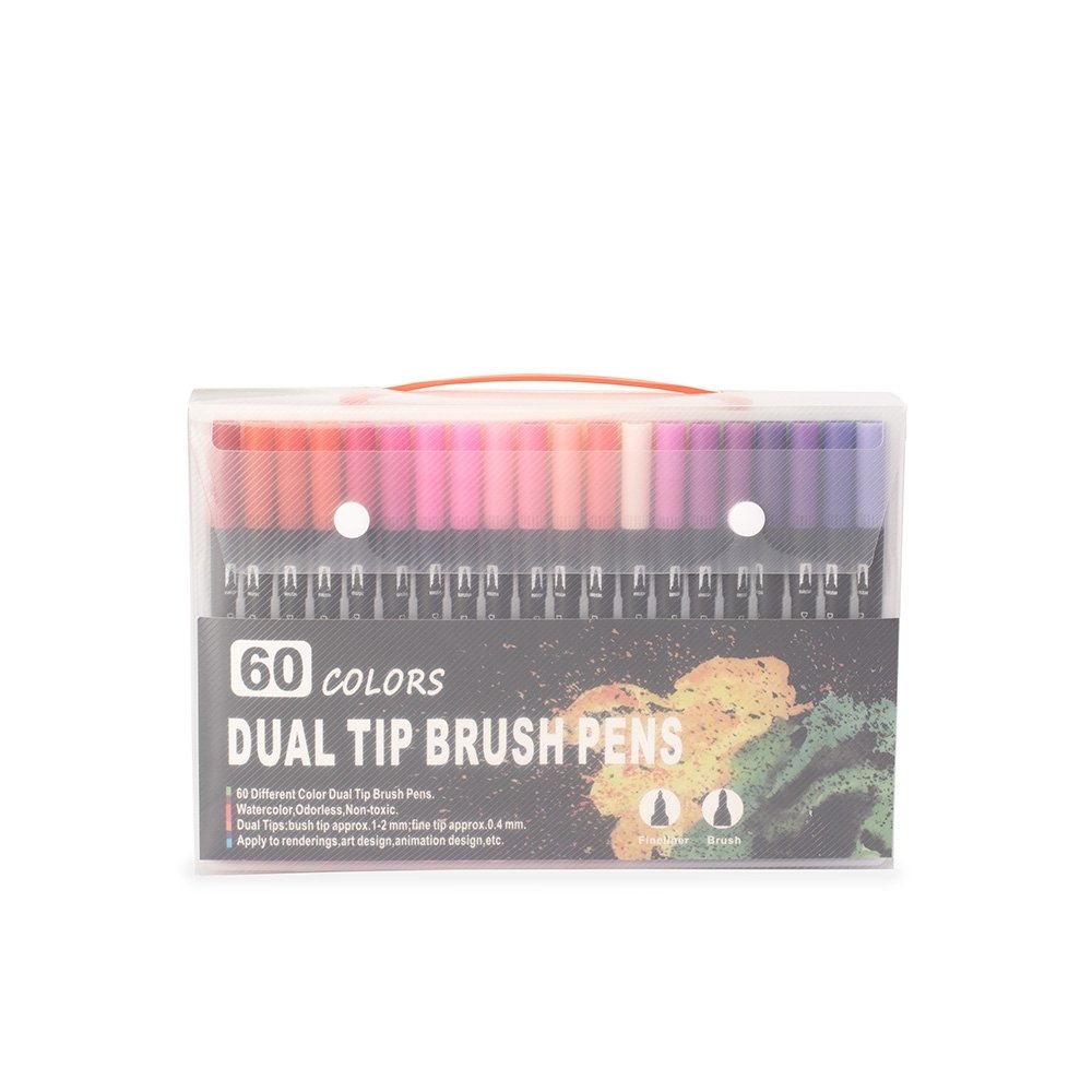 KIT CANETINHAS PONTA DUPLA 60 CORES  SPX-08332B-60 NA COR COLORIDO