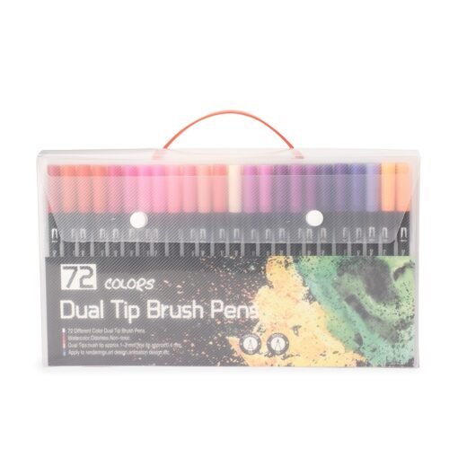KIT CANETINHAS PONTA DUPLA 72 CORES  SPX-08332B-72 NA COR COLORIDO
