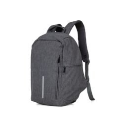MOCHILA ANTIFURTO POLIÉSTER SPX-14530 NA COR PRATA