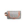 Nécessaire Personalizada Nylon - Cinza/Marrom