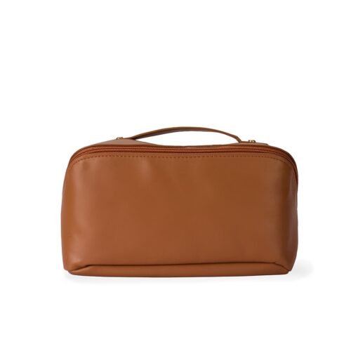 NÉCESSAIRE PU SPX-08273 NA COR MARROM