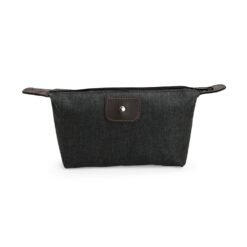 NÉCESSAIRE POLIÉSTER PVC MESCLA SPX-15302 NA COR PRETO