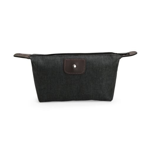 NÉCESSAIRE POLIÉSTER PVC MESCLA SPX-15302 NA COR PRETO