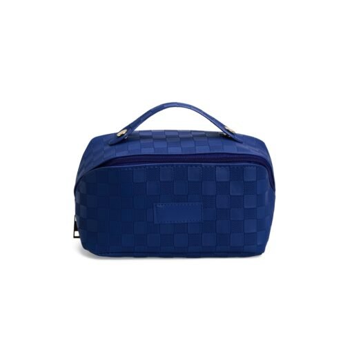 NÉCESSAIRE DE COURO SINTÉTICO SPX-02405 NA COR AZUL