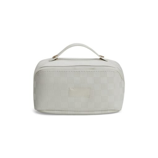 NÉCESSAIRE DE COURO SINTÉTICO SPX-02405 NA COR BRANCO