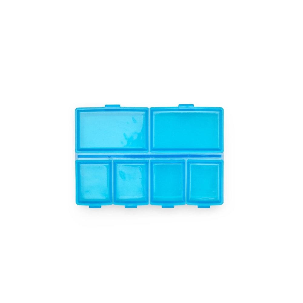 PORTA COMPRIMIDOS PLÁSTICO SPX-08284 NA COR AZUL