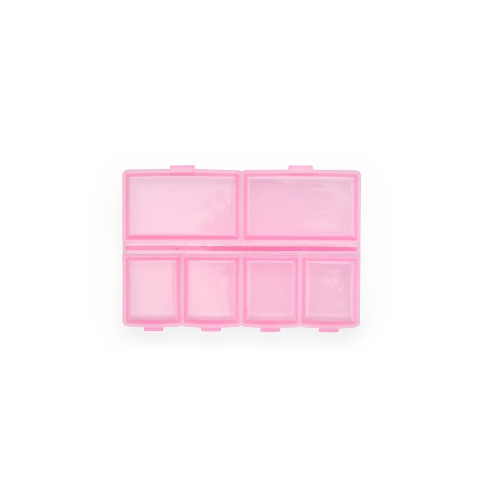 PORTA COMPRIMIDOS PLÁSTICO SPX-08284 NA COR ROSA