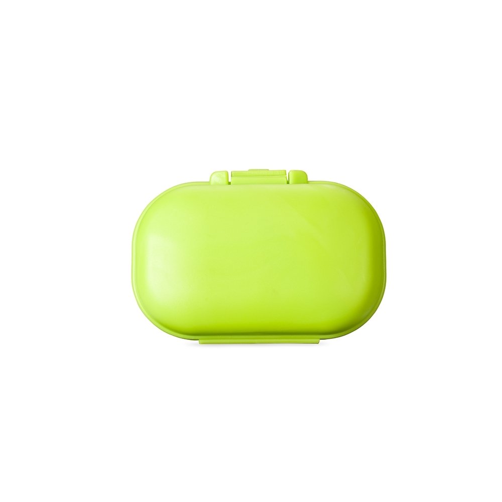 PORTA-COMPRIMIDOS PLÁSTICO SPX-08286 NA COR VERDE