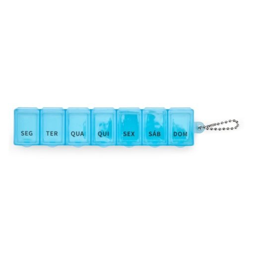 PORTA COMPRIMIDOS SEMANAL PLÁSTICO SPX-08285 NA COR AZUL
