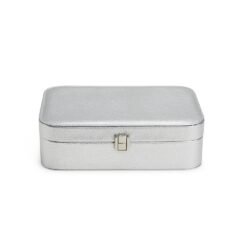 PORTA-JOIAS COM ESPELHO SPX-P@07489 NA COR CINZA