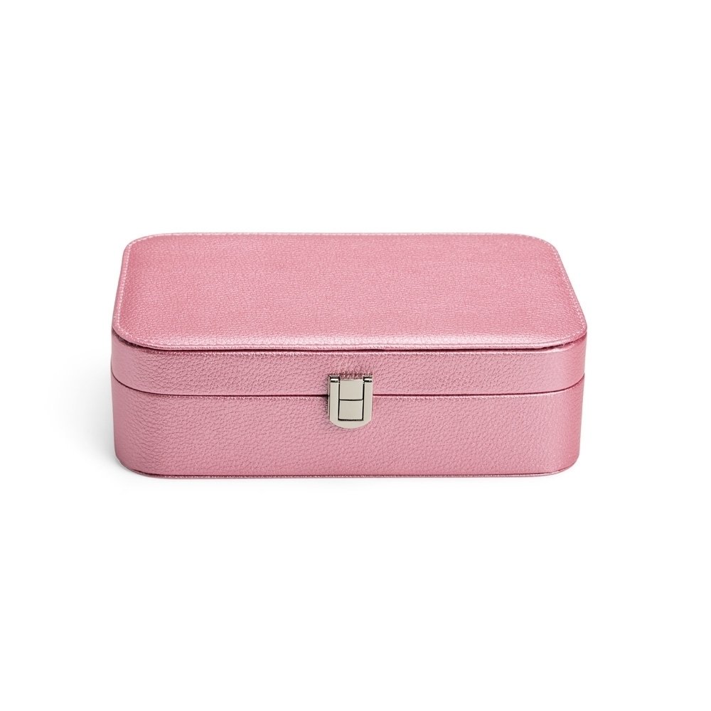 PORTA-JOIAS COM ESPELHO SPX-P@07489 NA COR ROSA