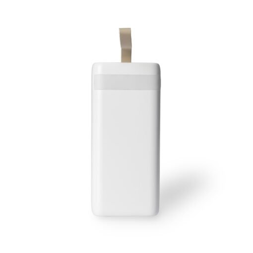 POWER BANK 20.000MAH COM LANTERNA E MULTISSAÍDAS SPX-09001 NA COR BRANCO